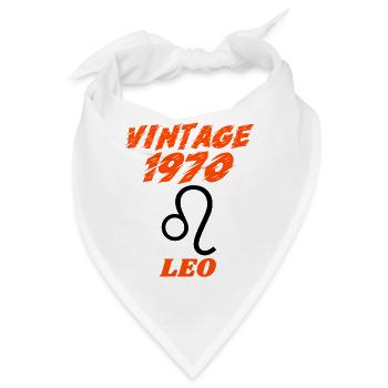 Vintage Geburtstag 1970 1970 Vintage Vintage - Bandana - Weiß - Vorne