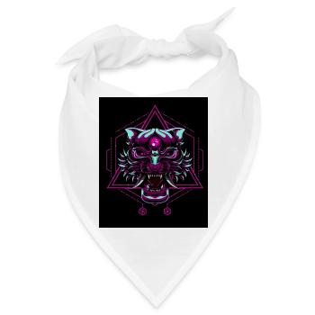 Neon Tiger - Bandana - Weiß - Vorne