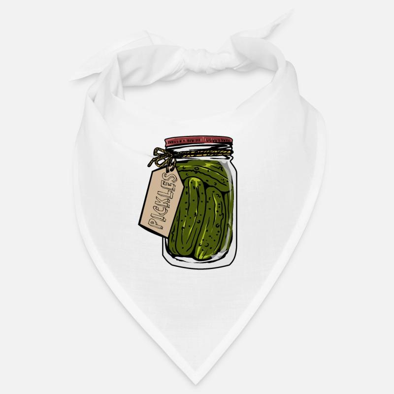 Cornichons dans un pot cadeau pour amis et cornichons Bandana