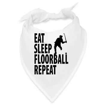 Floorball - Bandana - Weiß - Vorne