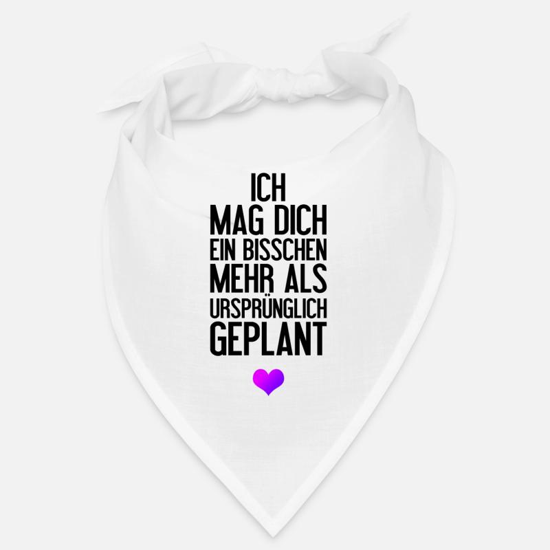 Ich mag dich bisschen mehr Romantisches Geschenk Bandana