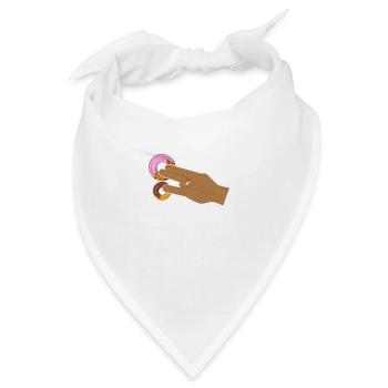 two for the pinky one for the stinky versaut humor - Bandana - Weiß - Vorne