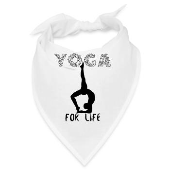 Yoga Yoga Lustig Lustiges Yoga Yoga - Bandana - Weiß - Vorne