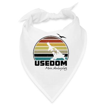 Usedom - Mein Ankerplatz - Bandana - Weiß - Vorne