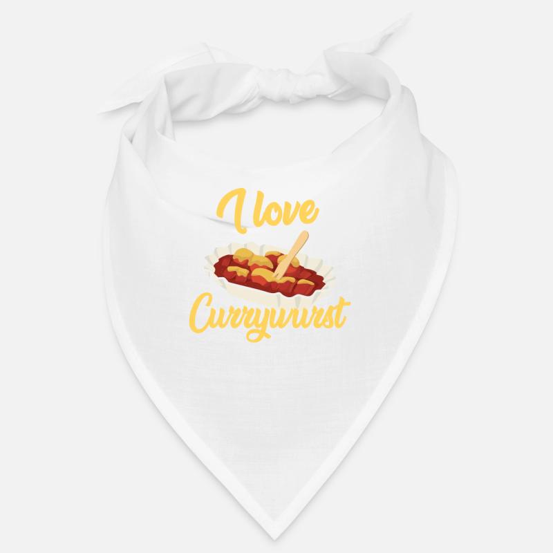 J'aime Currywurst Bratwurst Fast Food à emporter Bandana
