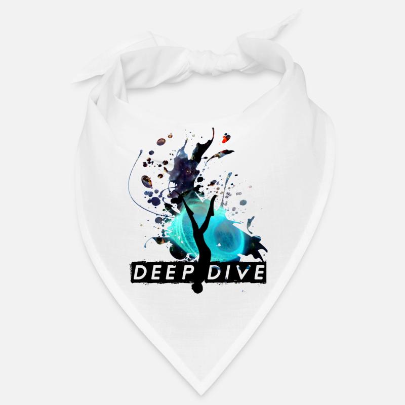 Deep Dive Taucher Freitauchen Apnoetauchen Design Bandana