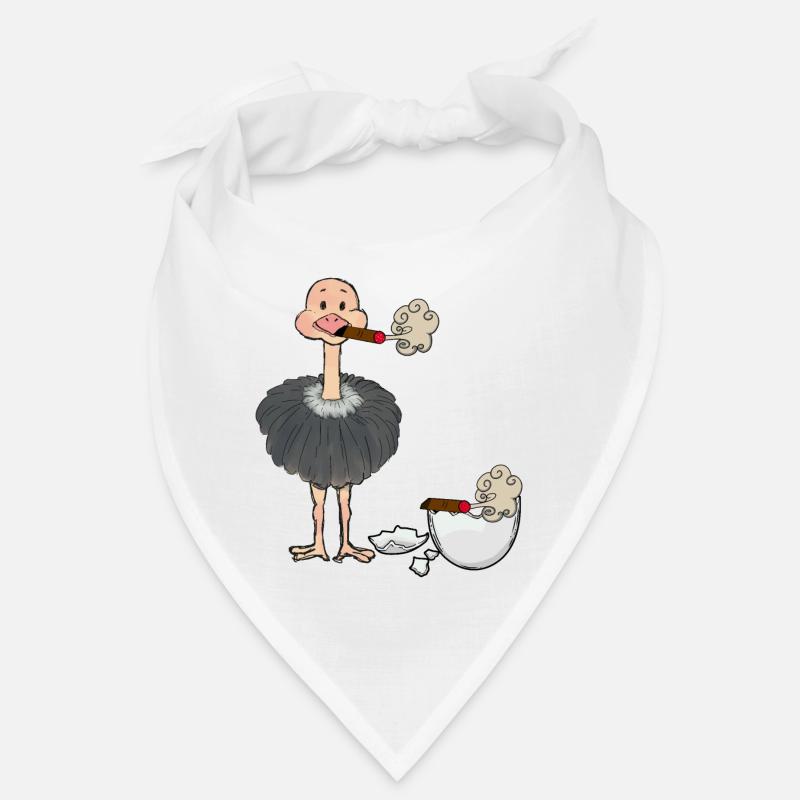 Raucher Strauß Zigarette Aschenbecher Eierschale Bandana
