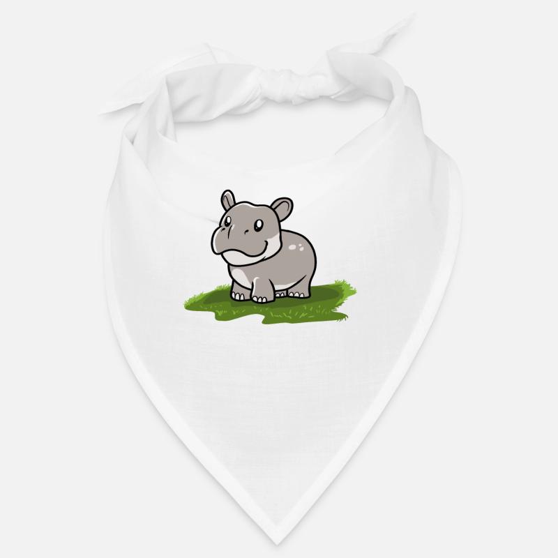 Flusspferd Nilpferd Bandana