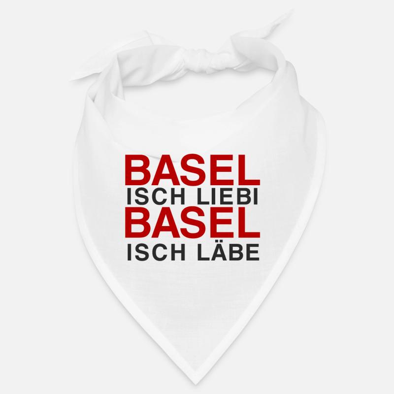 Basel isch Liebi, Basel isch Läbe - Bandana - Weiß