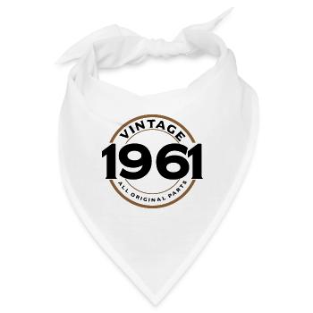 Vintage 1961 Design - Alle Originalteile - Bandana - Weiß - Vorne