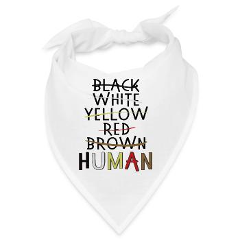 Anti rassismus BLM Menschenrecht - Bandana - Weiß - Vorne
