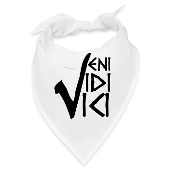 VENI VIDI VICI - Ich kam sah und siegte - Bandana - Weiß - Vorne