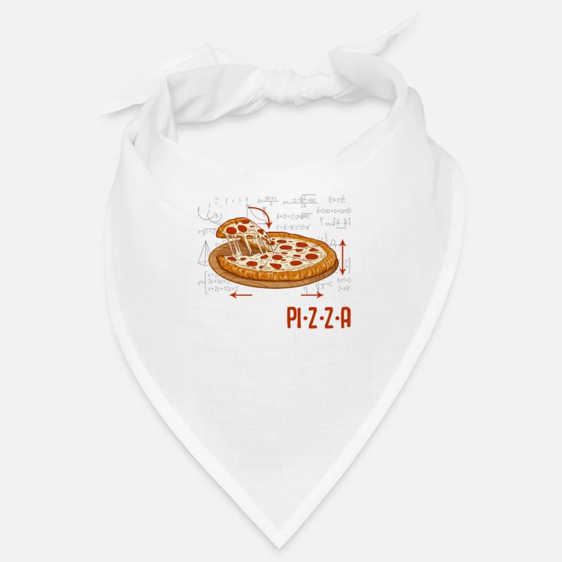Pizza maths formule physique science - Bandana - blanc
