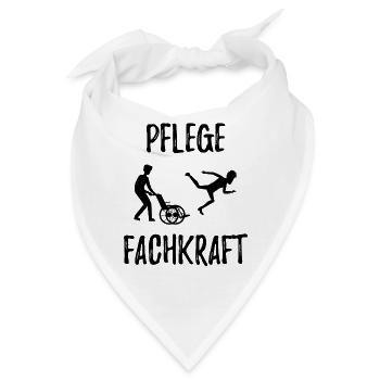 Altenpfleger - Pflege - Bandana - Weiß - Vorne