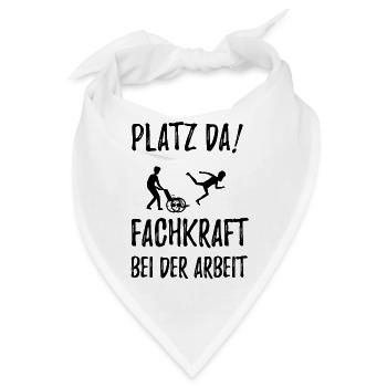 Altenpfleger - Pflege - Bandana - Weiß - Vorne