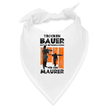 Trockenbauer Trockenbau - Bandana - Weiß - Vorne