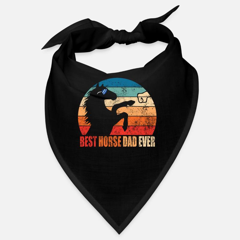 Bester Pferdevater aller Zeiten Fauststoß Pferd Männer Geschenk Sohn Bandana