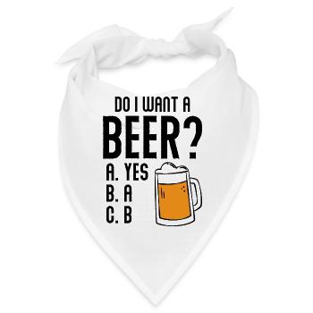 Bier Craft Bier - Bandana - Weiß - Vorne