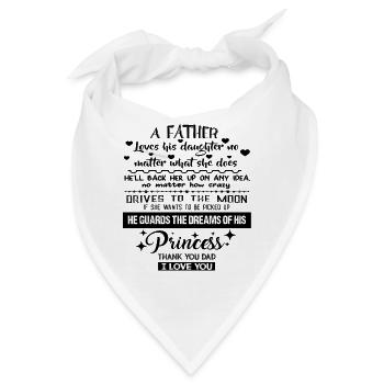 Ein Vater Vater Tochter Gedichte danke Papa - Bandana - Weiß - Vorne