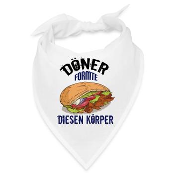 Döner - Bandana - Weiß - Vorne