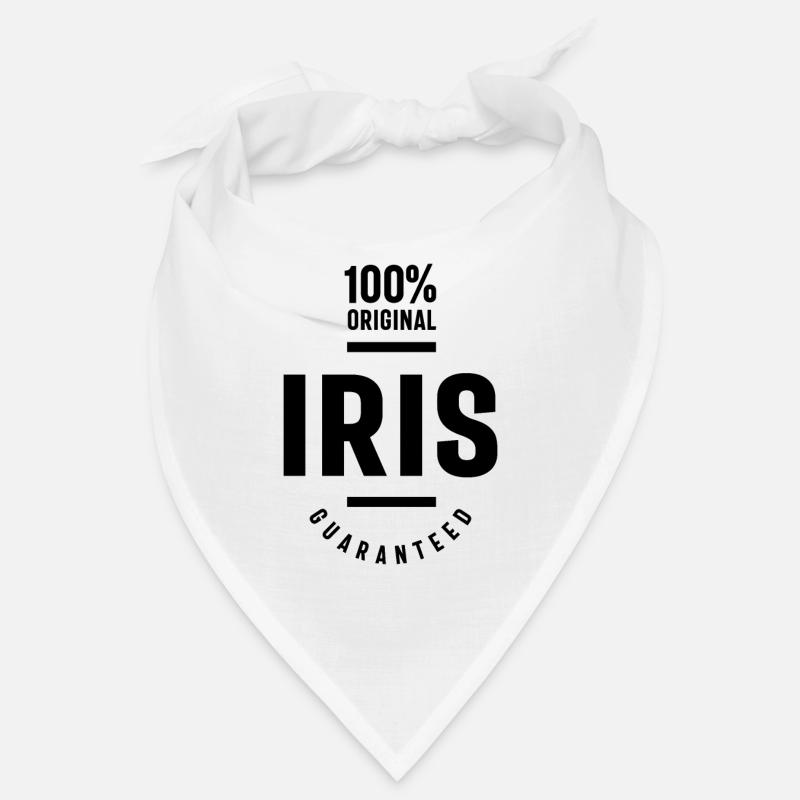 Iris personalisierter Name Geburtstagsgeschenk Bandana
