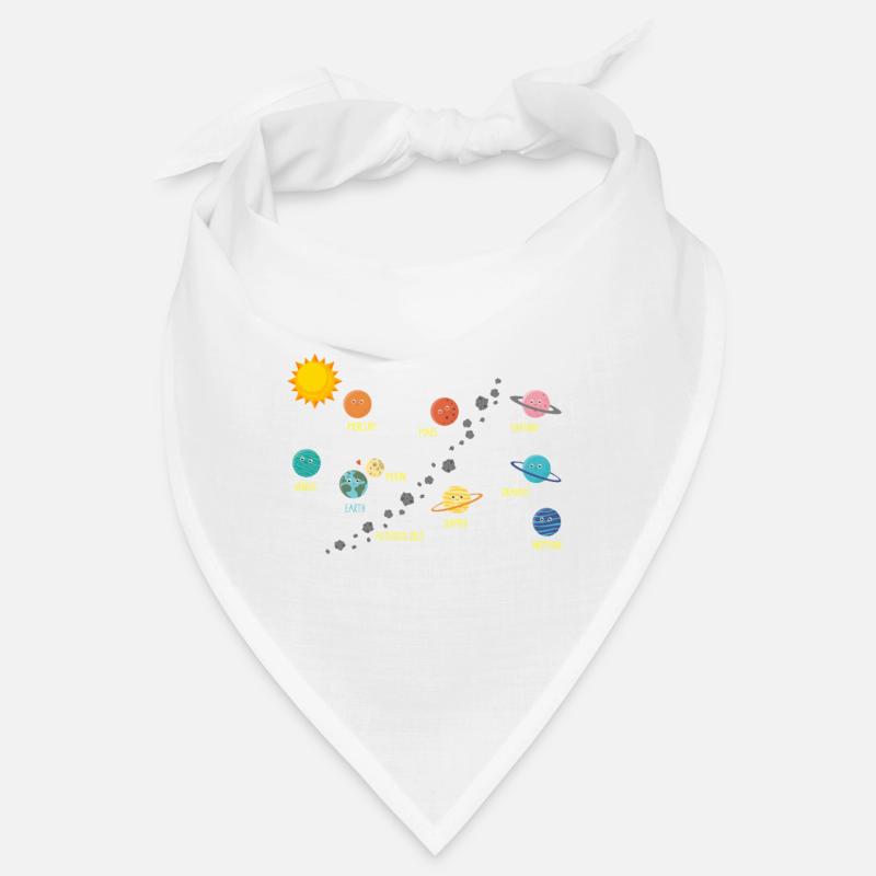 Astronomie spatiale des planètes du système solaire - Bandana - blanc