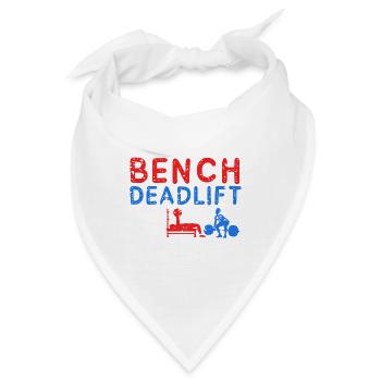 POWERLIFTING: Squat Bench - Bandana - Weiß - Vorne