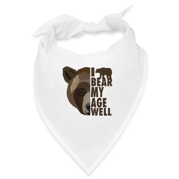 Ich kann mein Alter gut verstecken - Bandana - Weiß - Vorne