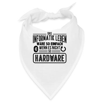 Informatiker - Bandana - Weiß - Vorne