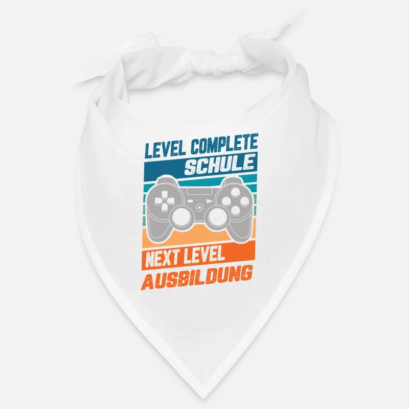 Ausbildung Level Complete Schule Gamer Geschenk Bandana