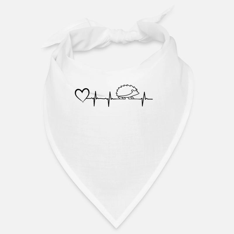 Conception de battement de Hedgehog Hart avec amour de hérisson de coeur Bandana