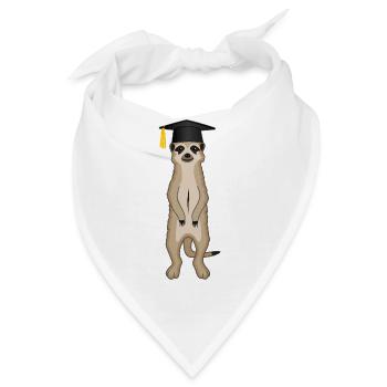 Bachelor Master Studium Abschluss Erdmännchen - Bandana - Weiß - Vorne