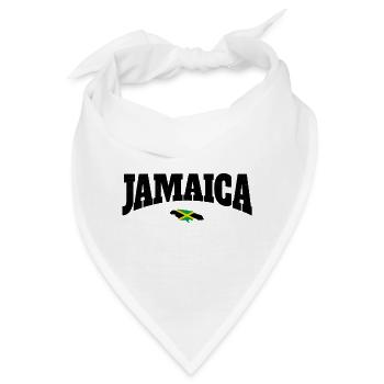 Jamaika Flagge Neon Kontrast - Bandana - Weiß - Vorne