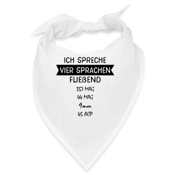 Schützenverein Schießstand Pistolen Schützenfest - Bandana - Weiß - Vorne