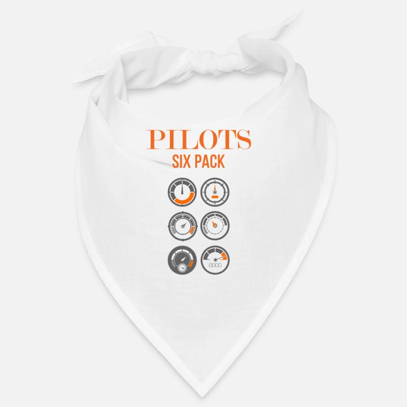 Flugzeug - Bandana - Weiß