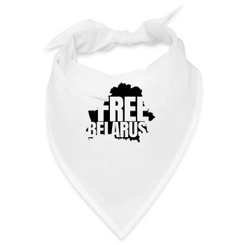 Free Belarus Weißrussland Frei Diktatur Befreien - Bandana - Weiß - Vorne