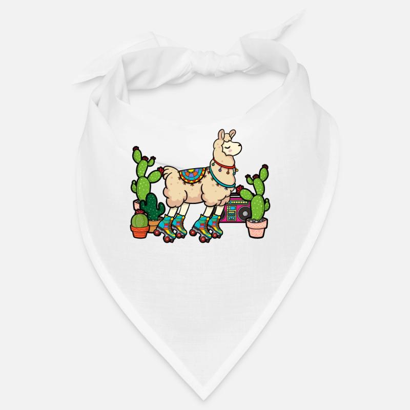 Llama Disco Roller Cactus Bandana