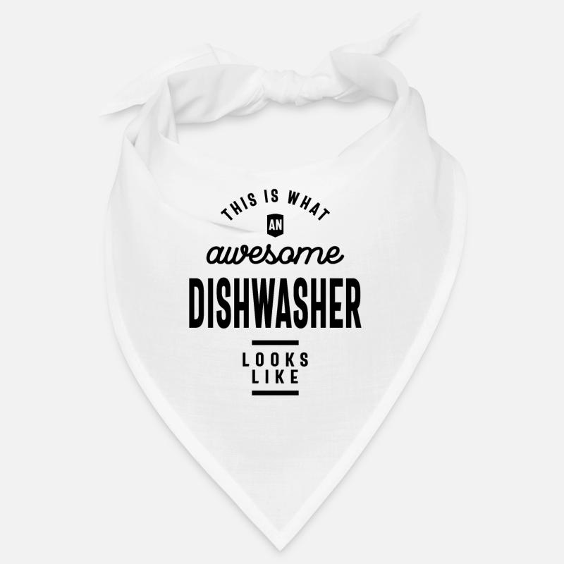 Awesome Dishwasher Job Title Gift Bandana