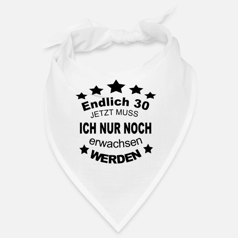 Runder 30. Geburtstag Geschenkidee Bandana
