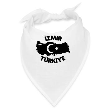 Izmir Türkiye Türkei Türken Türkische Geschenk - Bandana - Weiß - Vorne