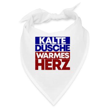 Kaltduscher Hart Männlich Kalt Duschen Geschenk - Bandana - Weiß - Vorne
