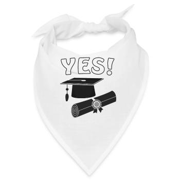 Doktorhut YES - Bandana - Weiß - Vorne