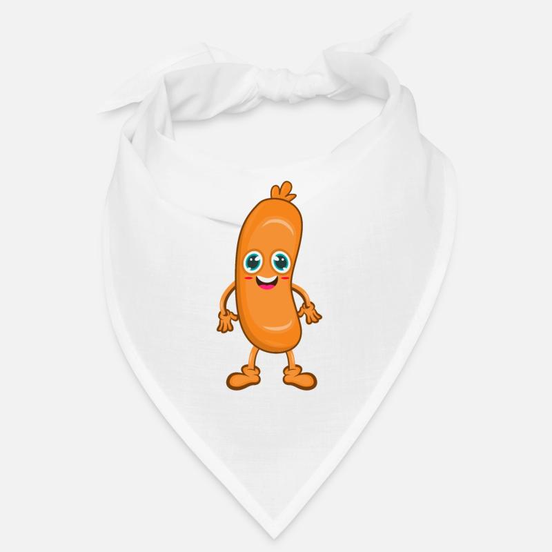 Saucisse - Bandana - blanc
