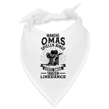 Line Dance Oma Tanzen Country Musik Großmu - Bandana - Weiß - Vorne