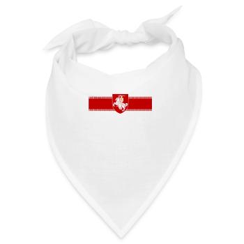 Freies Weißrussland Free Belarus - Bandana - Weiß - Vorne