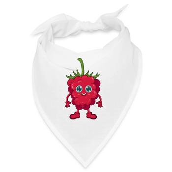 Himbeere - Bandana - Weiß - Vorne