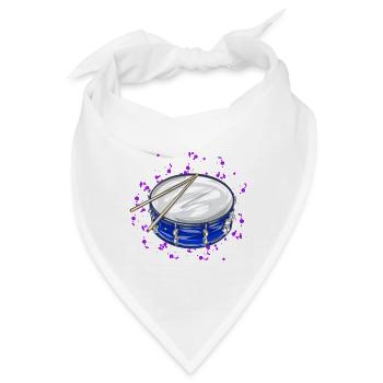Trommel - Bandana - Weiß - Vorne