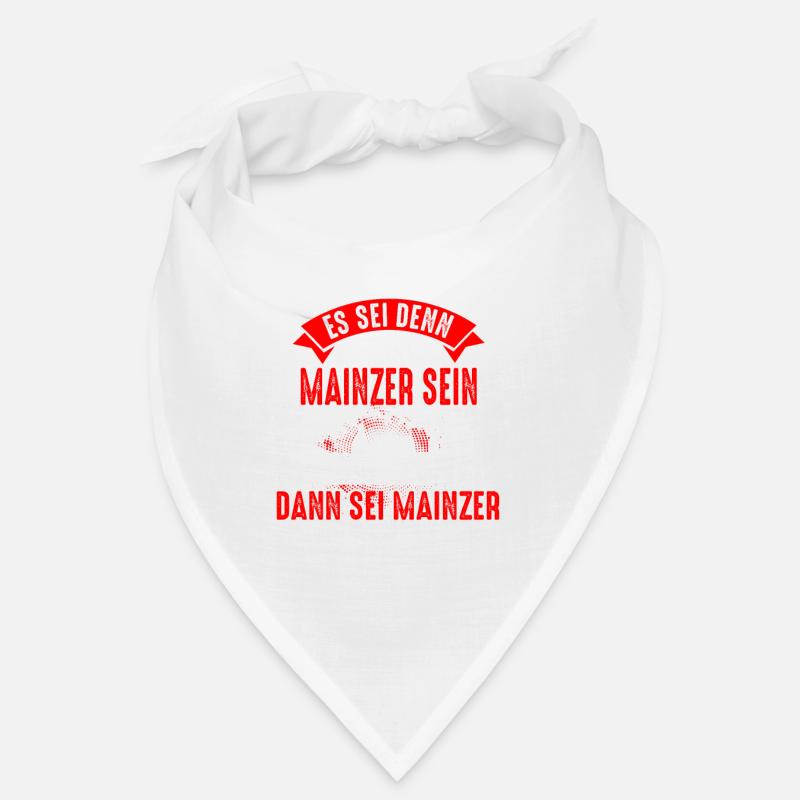 Mainz Skyline Mainzer Geschenk - Bandana - Weiß