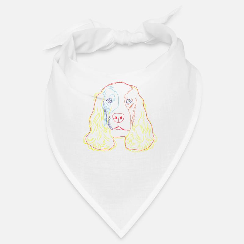 English Cocker Spaniel chien Bandana