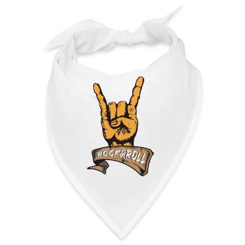 Rock and Roll - Bandana - Weiß - Vorne